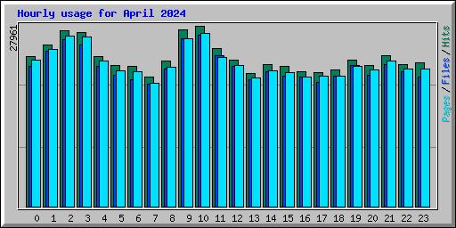 Hourly usage for April 2024